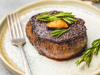 Fillet Mignon presented on a plate
