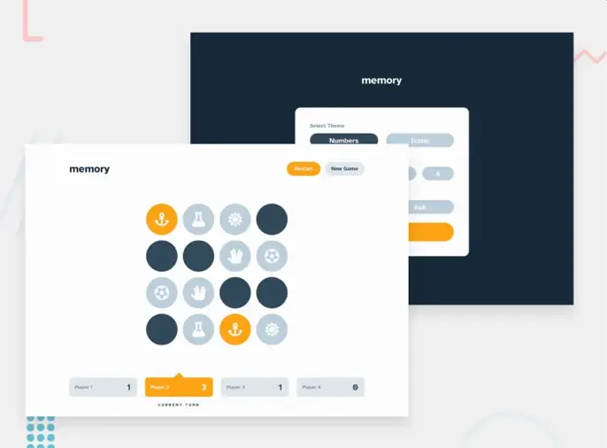 Screenshot of the Memory Game